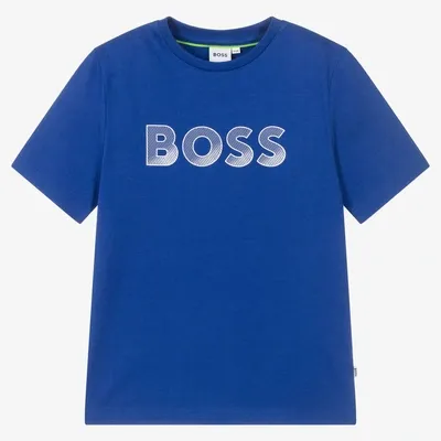 Hugo Boss Teen Boys Royal Blue Cotton T-shirt