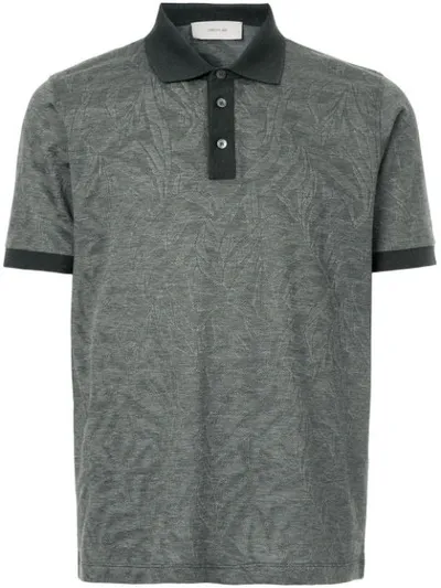 Cerruti 1881 Two-tone Polo Shirt In Grey