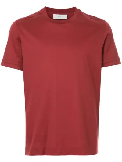 Cerruti 1881 Turn-up Sleeve T-shirt In Red