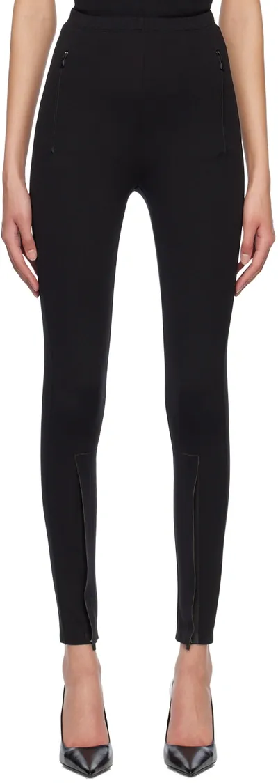 Wardrobe.nyc Black Front Zip Leggings