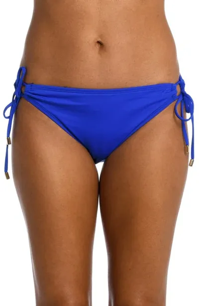 La Blanca Island Goddess Adjustable Hipster Bikini Bottoms Women's Swimsuit In Blue