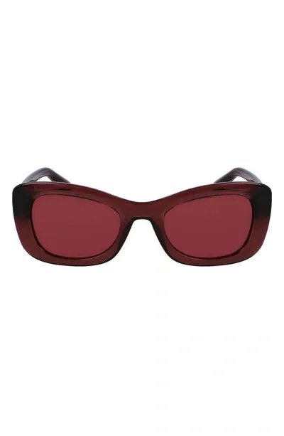 Victoria Beckham 50mm Butterfly Sunglasses In Purple