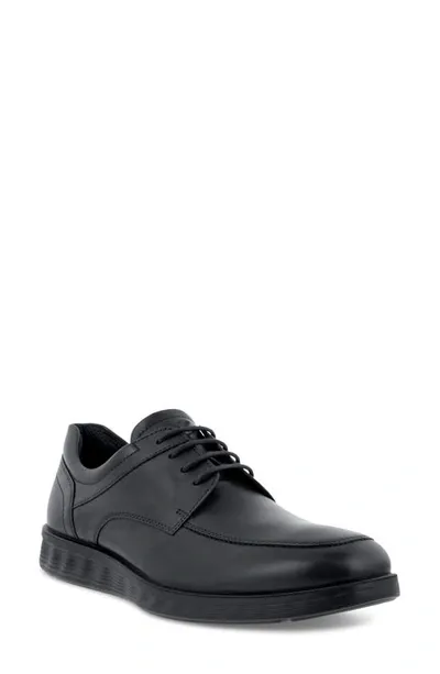 Ecco Lite Hybrid Apron Toe Water Resistant Derby In Black