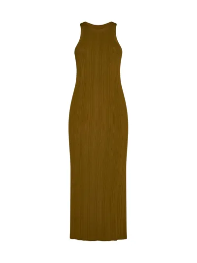 Totême Seamless Rib Tank Dress Olive