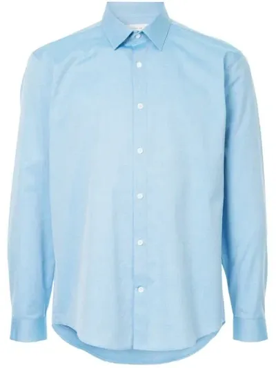 Cerruti 1881 Plain Tailored Shirt In Blue