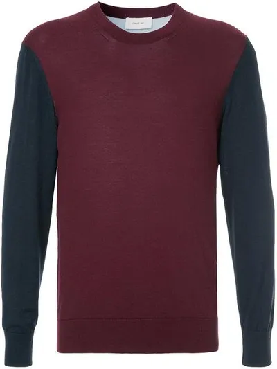 Cerruti 1881 Contrast Sleeve Sweatshirt In Red