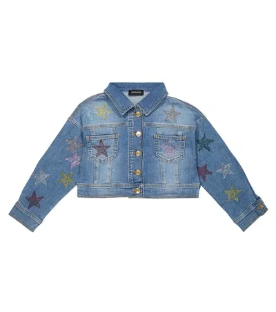 Monnalisa Kids' Jeansjacke In Blue