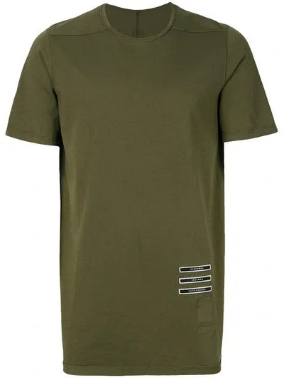 Rick Owens Drkshdw Patch Detail T-shirt In Green