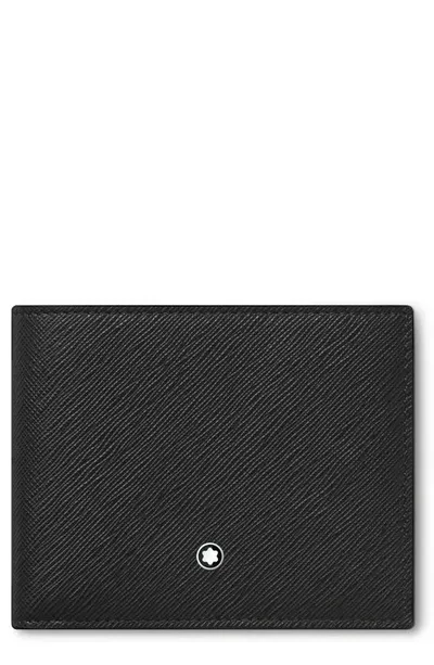 Montblanc Sartorial Leather Bifold Wallet In Black