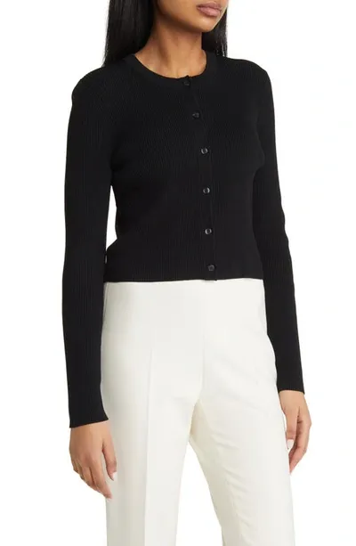 Hugo Boss Fahara Cardigan In Black