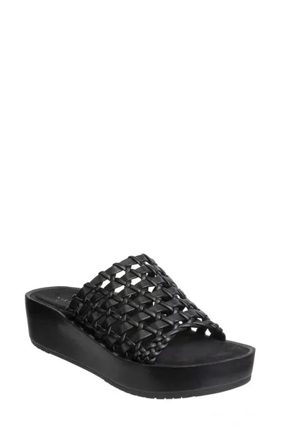 Naked Feet Cyprus Platform Sandal In Black