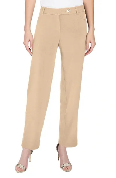 Jones New York Straight Leg Pants In Beige