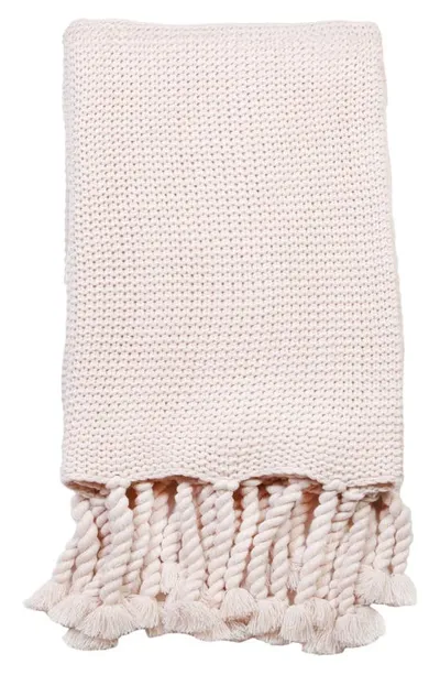 Pom Pom At Home Trestles Oversize Throw Blanket In Blush