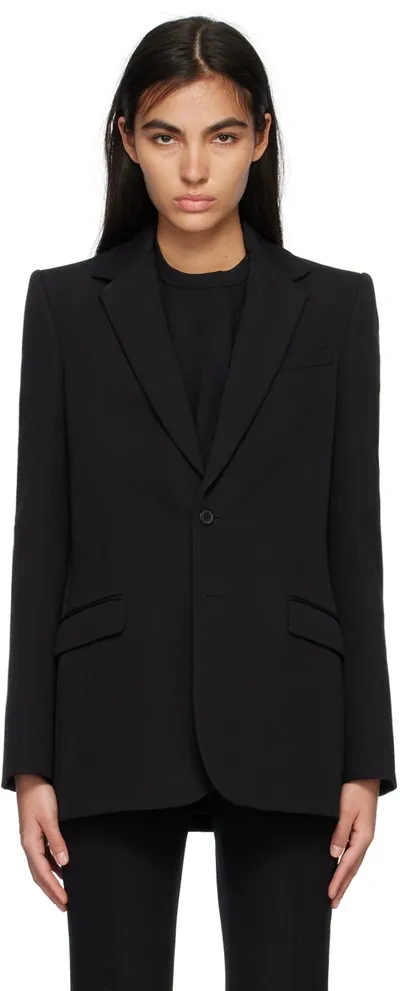 Wardrobe.nyc Black Single-breasted Blazer In Schwarz