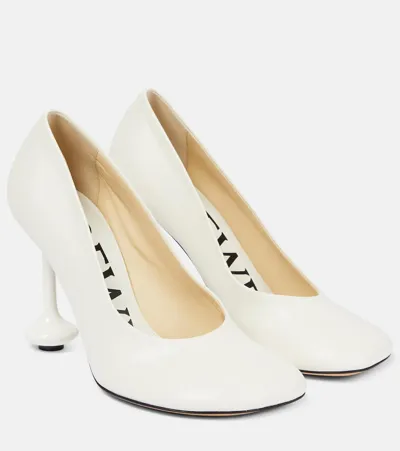 Loewe Pumps Toy Aus Leder In White