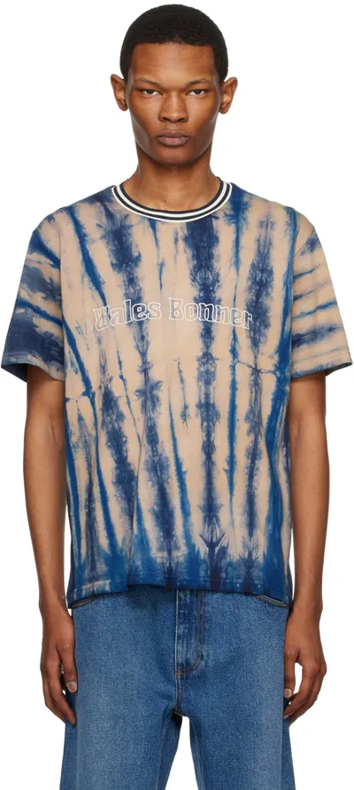 Wales Bonner Tie-dye Logo-print T-shirt In Green Multi