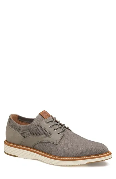 Johnston & Murphy Upton Plain Toe Knit Derby In Gray