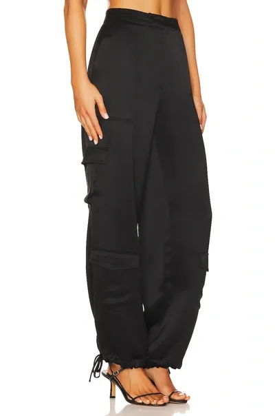 Nicholas Nori Utilitarian Drawcord Pants In Black