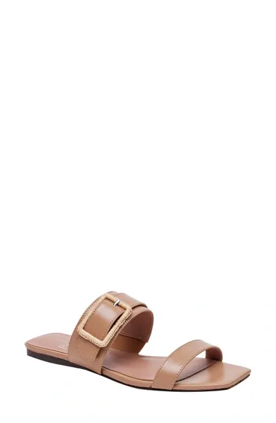 Linea Paolo Daniela Slide Sandal In Desert Sand