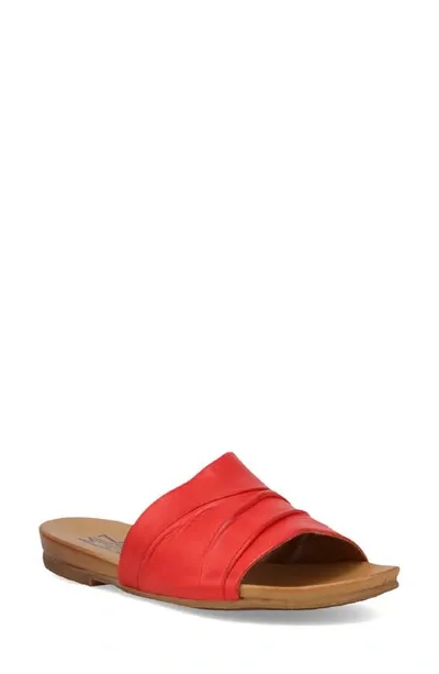 Miz Mooz Aria Slide Sandal In Red