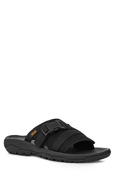 Teva Hurricane Verge Sport Slide Sandal In Black