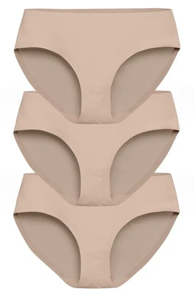 Eby Assorted 3-pack Hipster Briefs In Nude