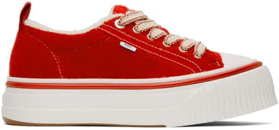 Ami Alexandre Mattiussi Klassische Flatform-sneakers In Red