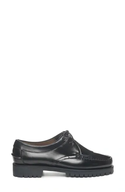 Sebago James Fringe Lug Oxford In Black