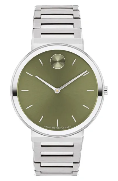 Movado Bold Horizon Stainless Steel Watch, 40mm In Green