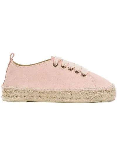 Manebi Espadrilles Mit Schnürung In Pink