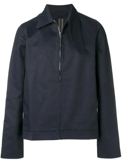 Rick Owens Drkshdw Boxy Shirt Jacket In Blue