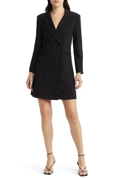 French Connection Whisper Blazer Mini Dress In Black