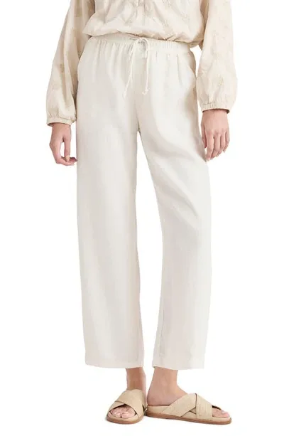 Splendid Angie Wide Leg Pants In White Sand