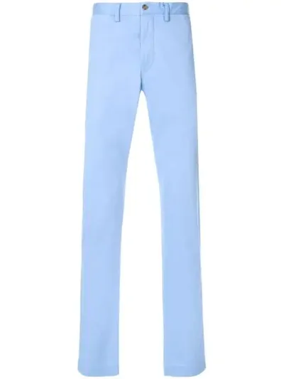 Ralph Lauren Slim Fit Chino Trousers In Blue