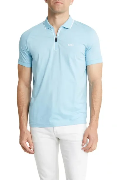 Hugo Boss Philix Polo In Light Blue