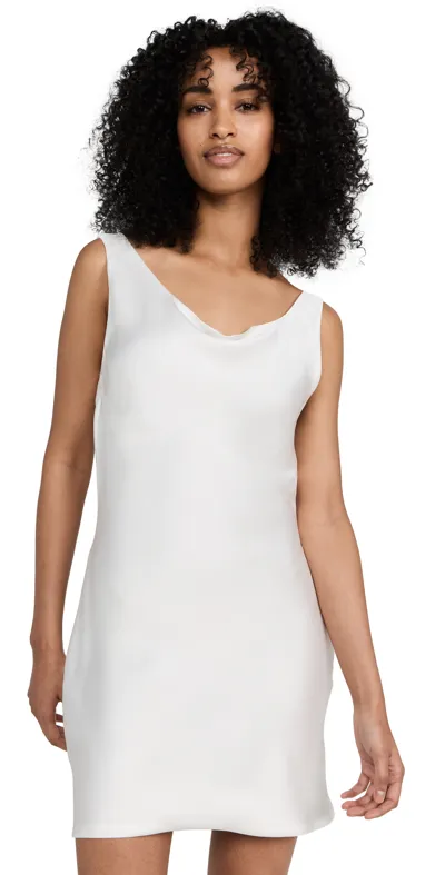 Norma Kamali Maria Mini Dress In White