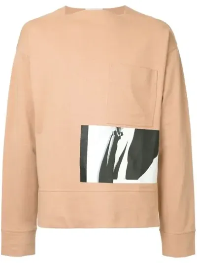 Cerruti 1881 Photo-print Sweatshirt In Brown