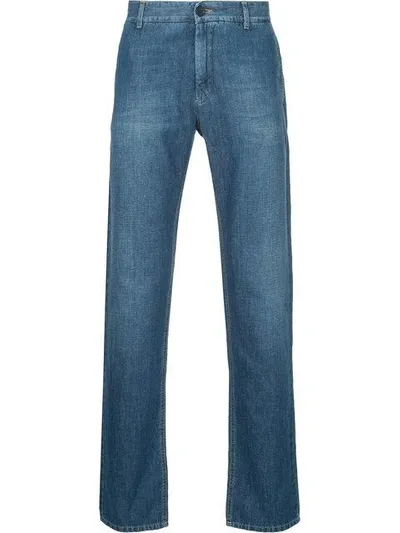 Cerruti 1881 Regular Straight Leg Jeans In Blue