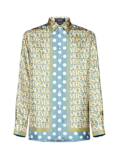 Versace Allover-print Silk Shirt