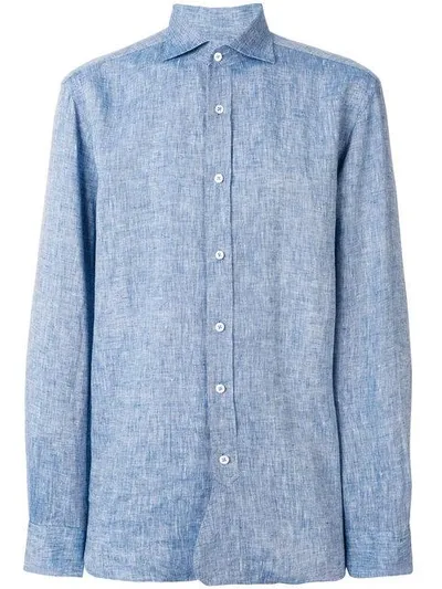 Doppiaa Classic Style Shirt In Blue