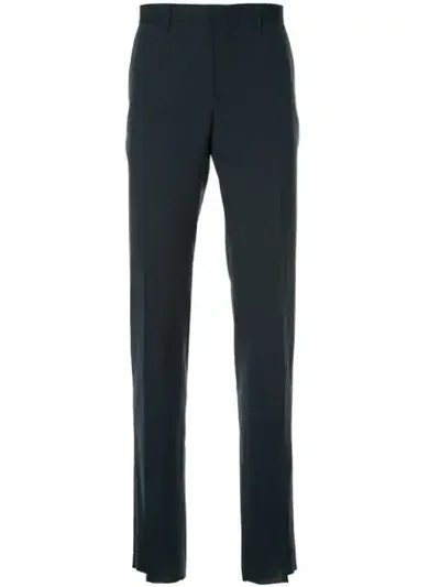 Cerruti 1881 Tailored Slim Trousers In Blue