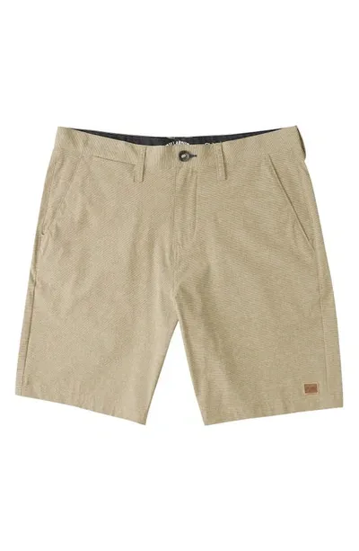 Billabong Crossfire Mid Stretch Shorts In Khaki