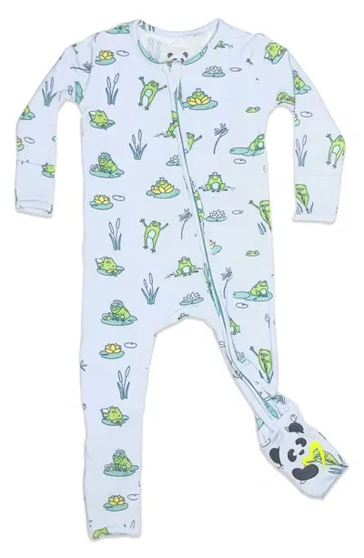 Bellabu Bear Babies'  Kids' Frogs Fitted Convertible Footie Pajamas