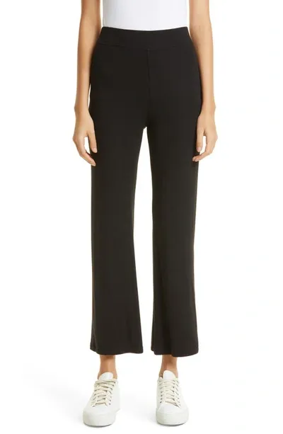 Atm Anthony Thomas Melillo Rib Ankle Flare Pants In Black