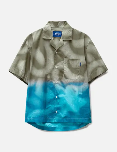 Awake Ny X Mundo Dip Dyed Camp Shirt In Brown