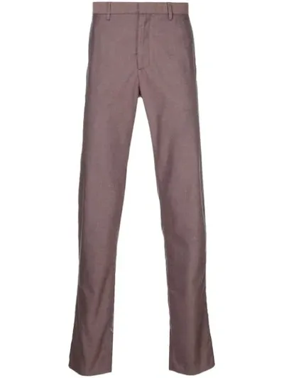 Cerruti 1881 Tailored Check Trousers In Red