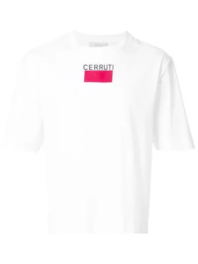 Cerruti 1881 Logo Print T-shirt In White