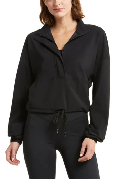 Sweaty Betty Explorer Half Zip Anorak In Black