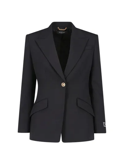 Versace Blazer In Black