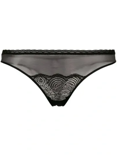 Maison Close La Directrice Thong In Black